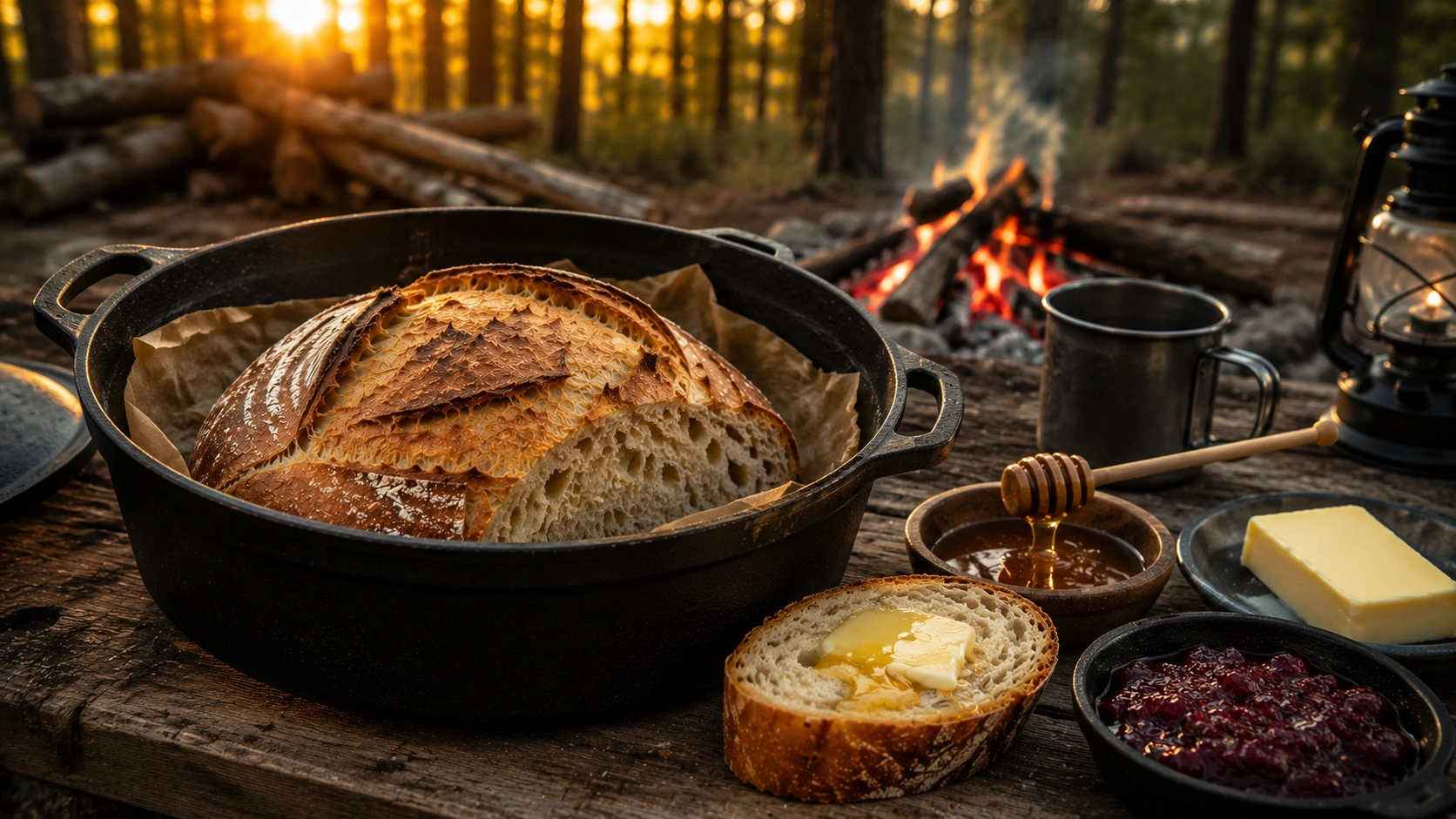Outdoor Boys Bread Recipe – Rustic Campfire Bread That’s Crispy Outside and Soft Inside