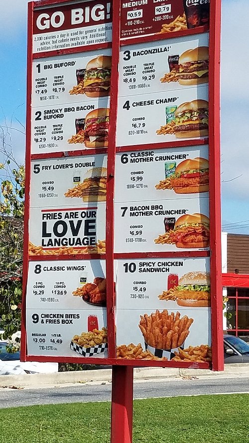 Checkers Menu