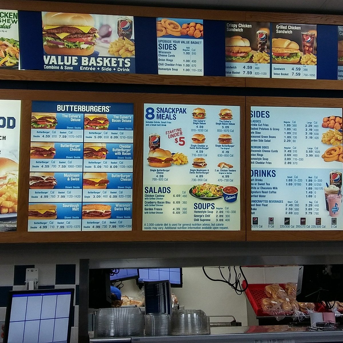 Culver's Inside Menu
