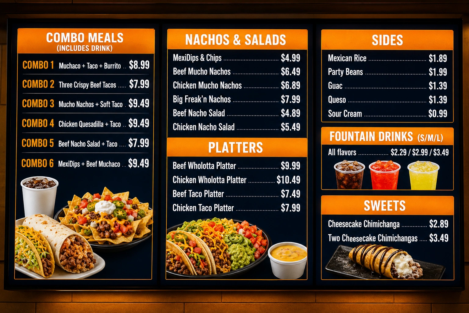Taco Bueno Food