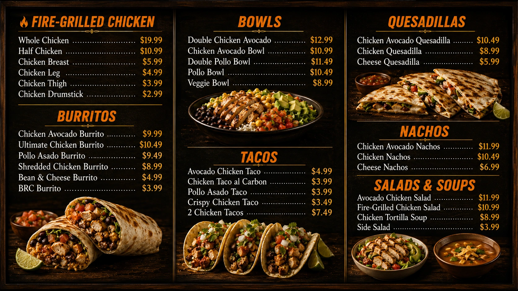 El Pollo Loco Menu