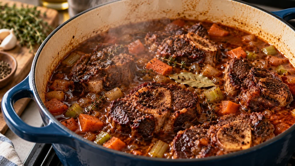 Add the Broth and Beef