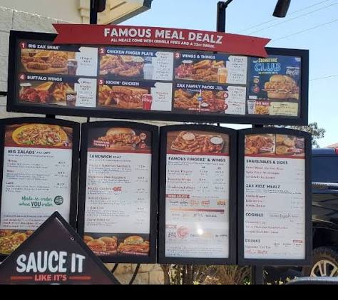 Zaxby's Menu 2026
